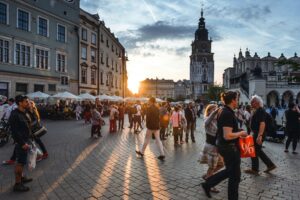 Vue de Cracovie pour illustrer un guide sur l'emploi en Pologne pour les Français